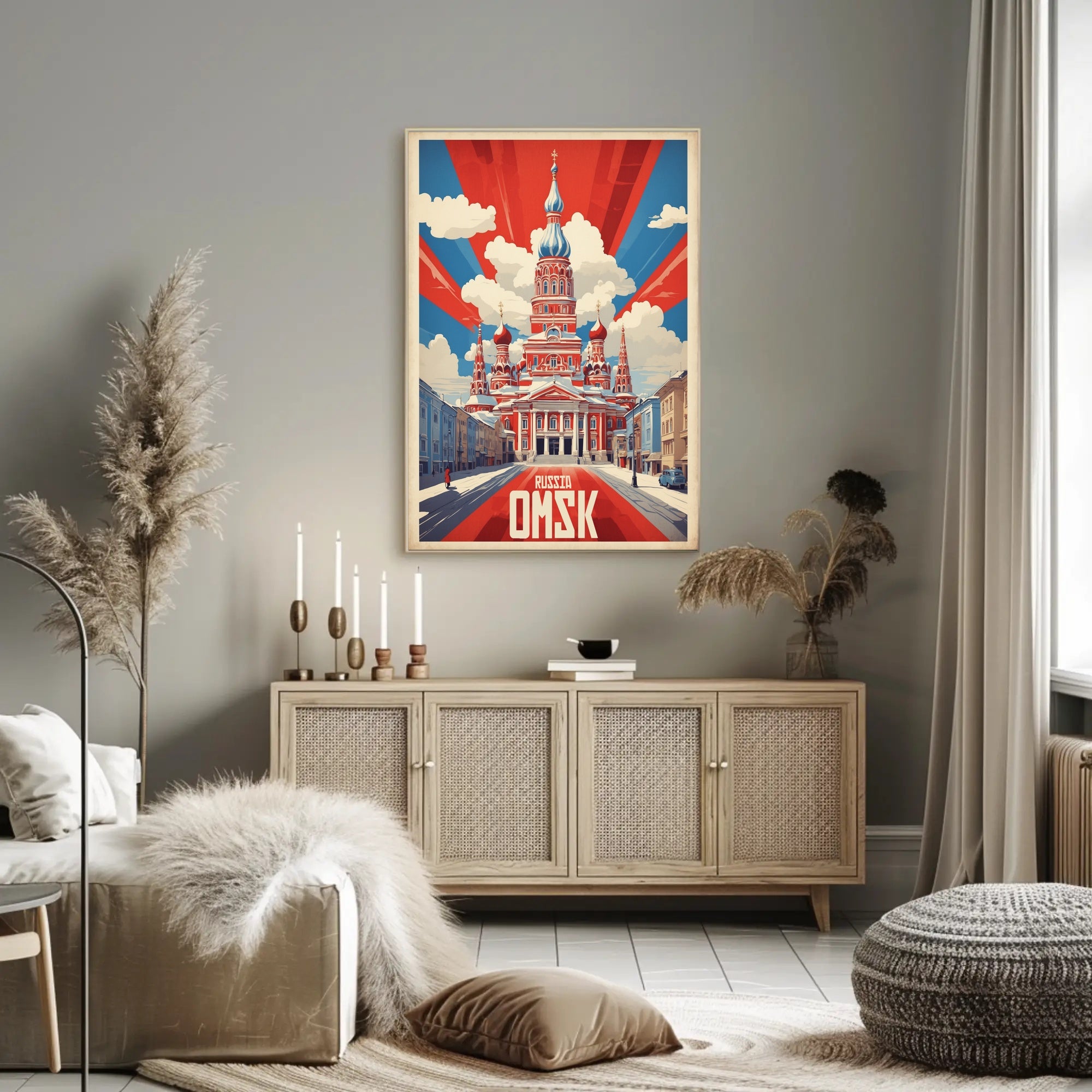 Vintage Russian Architecture Propaganda Poster PosterGoat