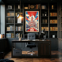 Vintage Russian Architecture Propaganda Poster PosterGoat