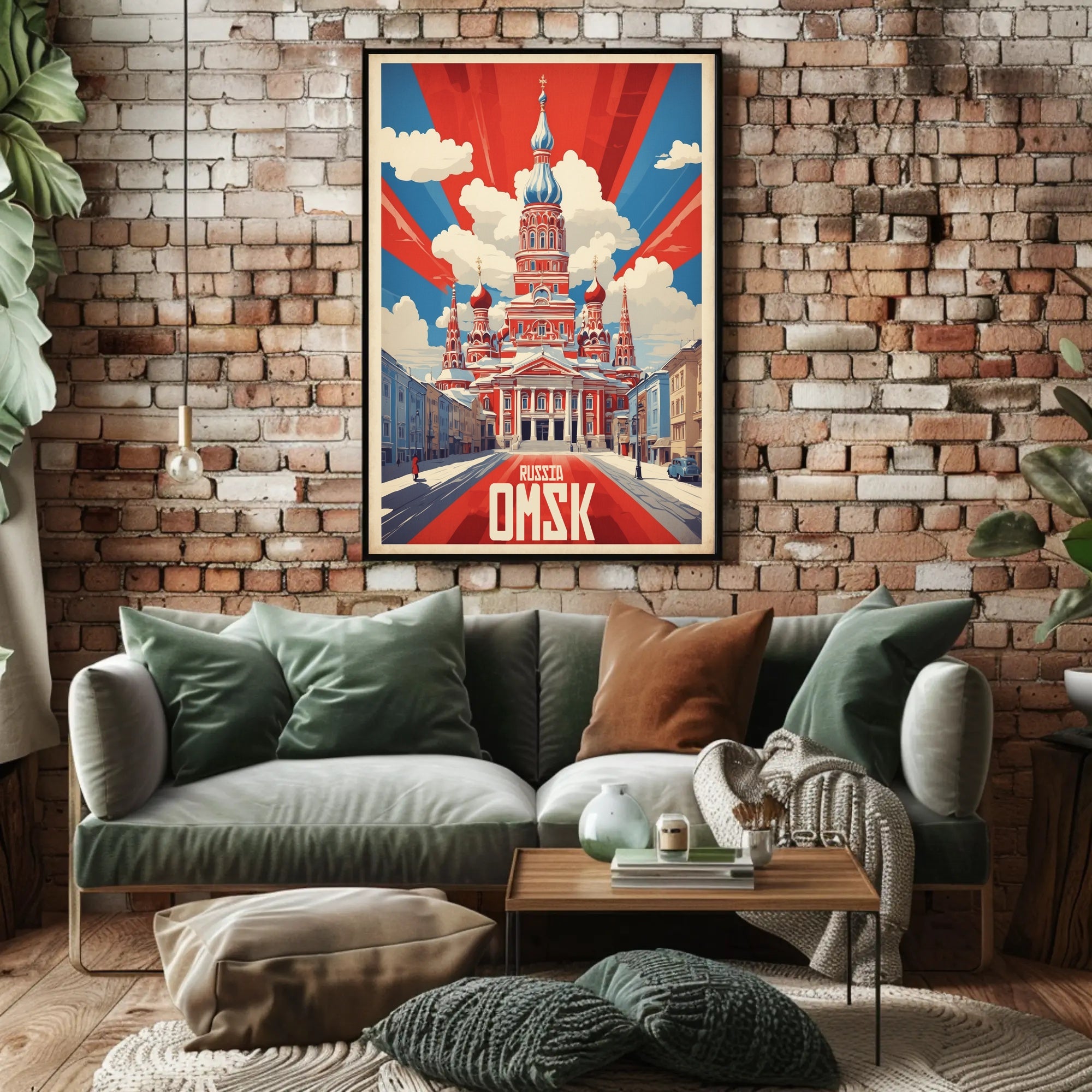 Vintage Russian Architecture Propaganda Poster PosterGoat