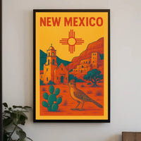 Vintage Scenic New Mexico Travel Poster PosterGoat