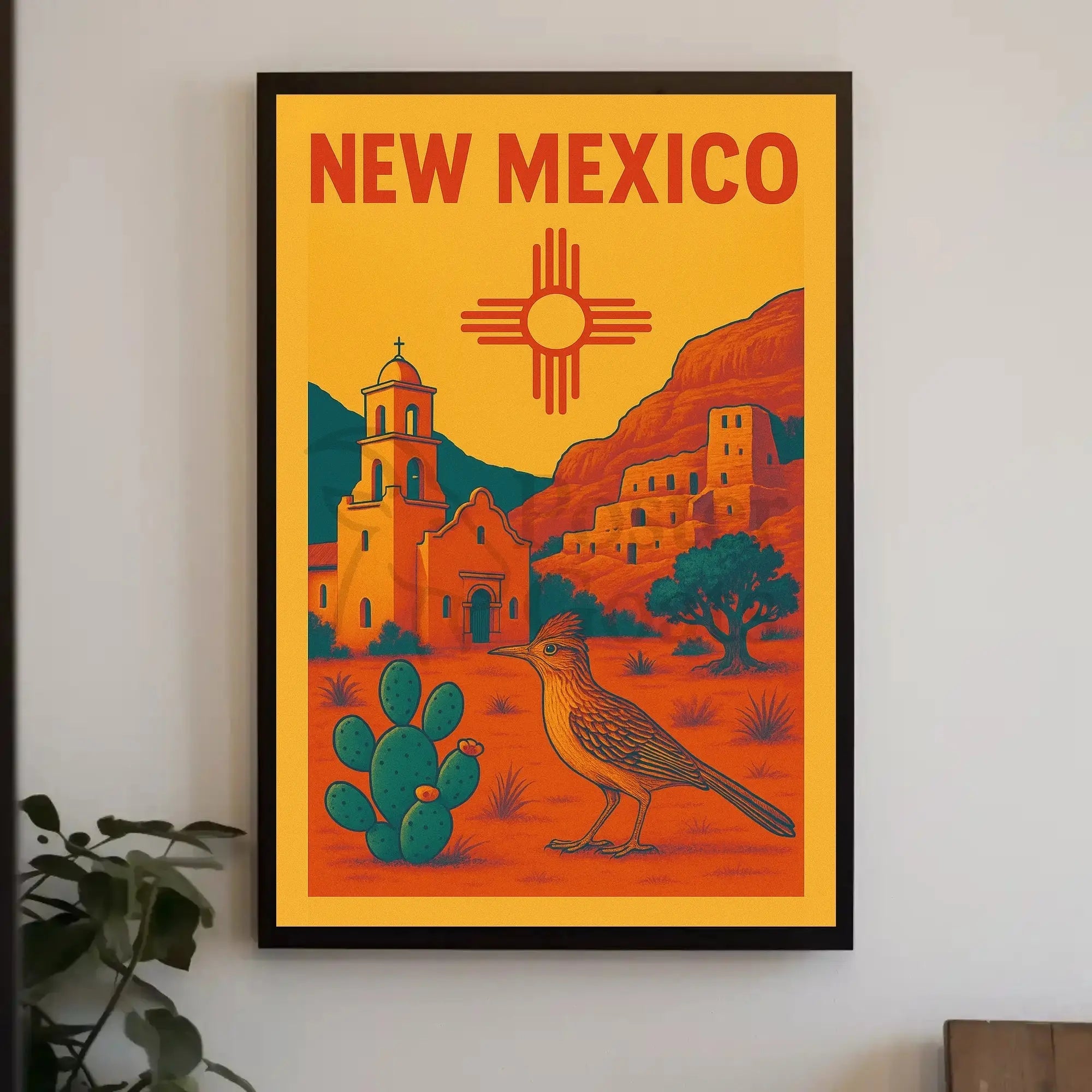 Vintage Scenic New Mexico Travel Poster PosterGoat