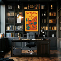 Vintage Scenic New Mexico Travel Poster PosterGoat