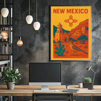 Vintage Scenic New Mexico Travel Poster PosterGoat