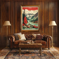 Vintage Scenic Travel Poster British Columbia Canada PosterGoat