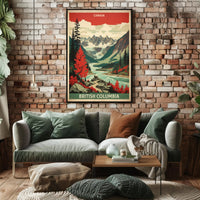 Vintage Scenic Travel Poster British Columbia Canada PosterGoat