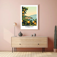 Vintage Sorrento Coastal Travel Poster PosterGoat