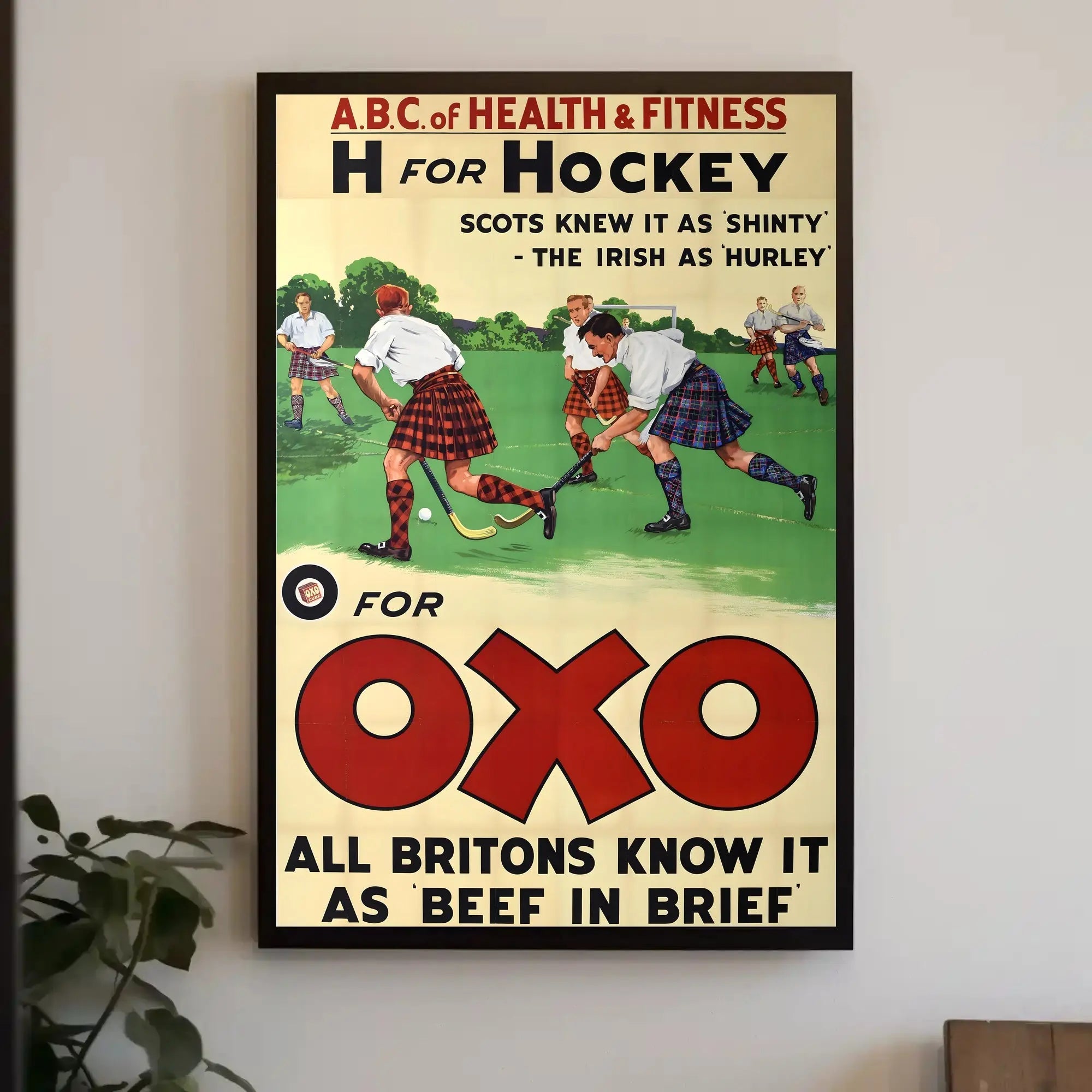 Vintage Sports and Nutrition Poster Featuring OXO Promotion PosterGoat