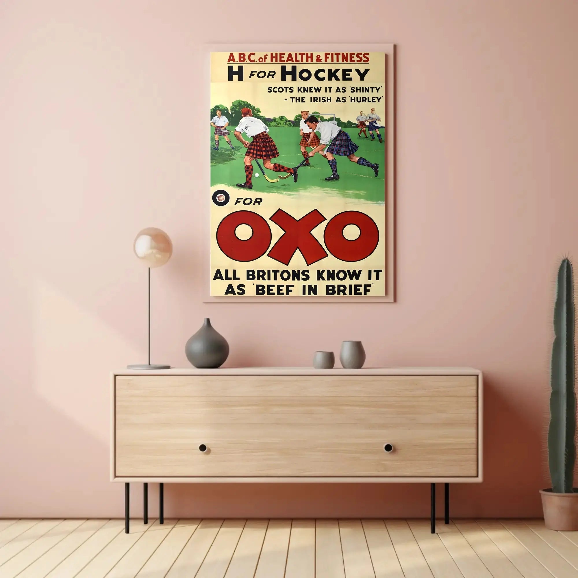 Vintage Sports and Nutrition Poster Featuring OXO Promotion PosterGoat