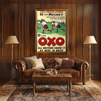 Vintage Sports and Nutrition Poster Featuring OXO Promotion PosterGoat