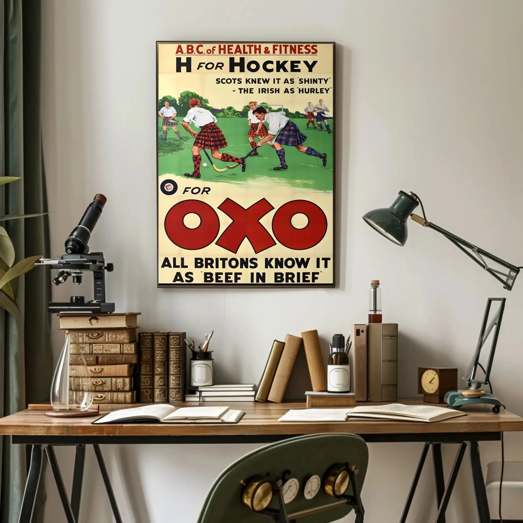 Vintage Sports and Nutrition Poster Featuring OXO Promotion PosterGoat