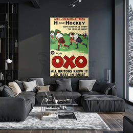 Vintage Sports and Nutrition Poster Featuring OXO Promotion PosterGoat