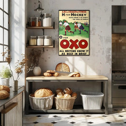 Vintage Sports and Nutrition Poster Featuring OXO Promotion PosterGoat