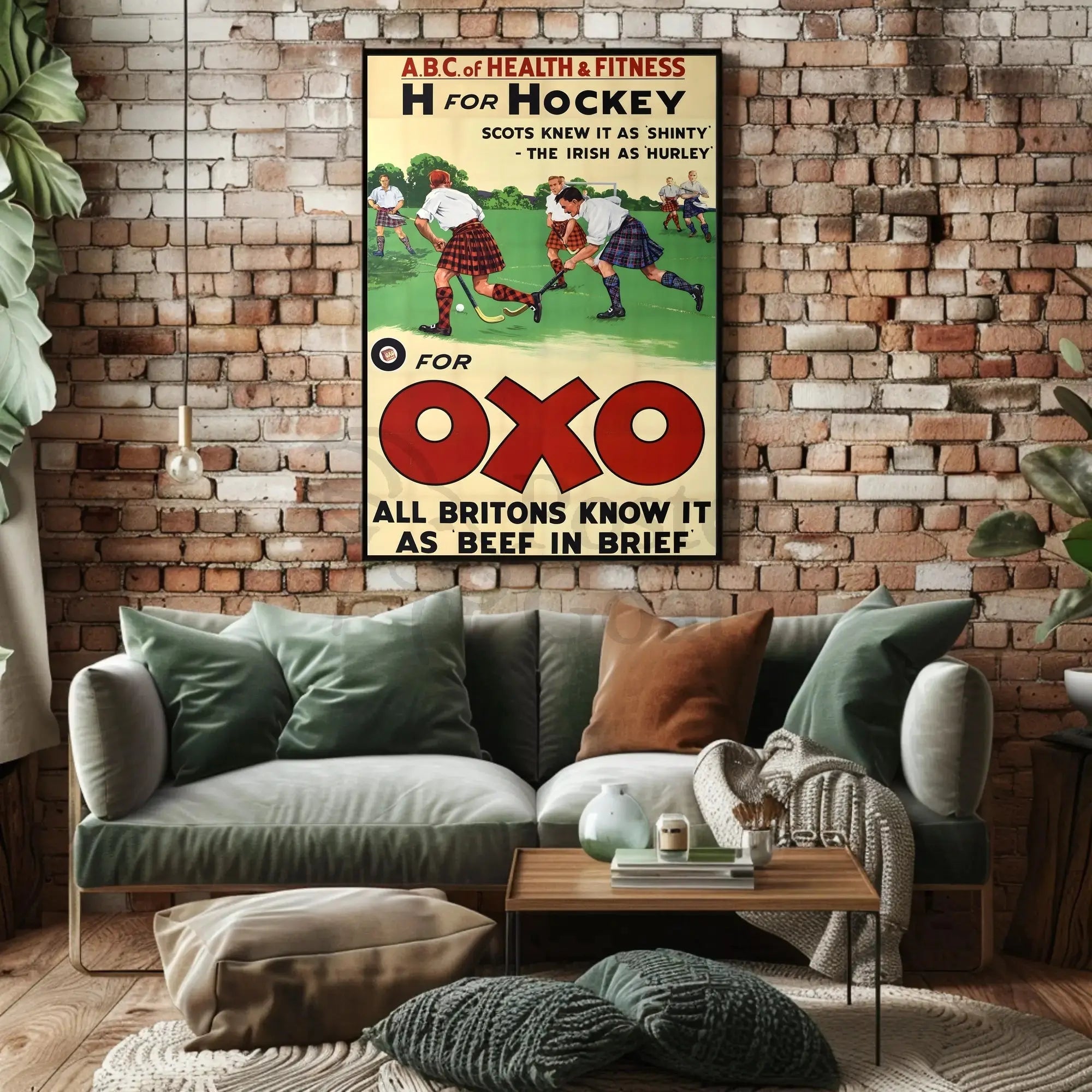 Vintage Sports and Nutrition Poster Featuring OXO Promotion PosterGoat
