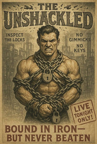 Vintage Strongman Defiance Poster: Cultural Heritage Poster PosterGoat