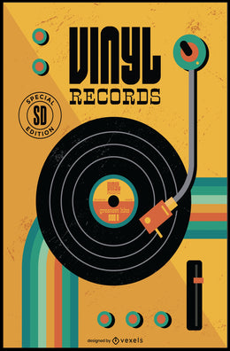 Vinyl Record Special Edition Music or Concert Poster PosterGoat