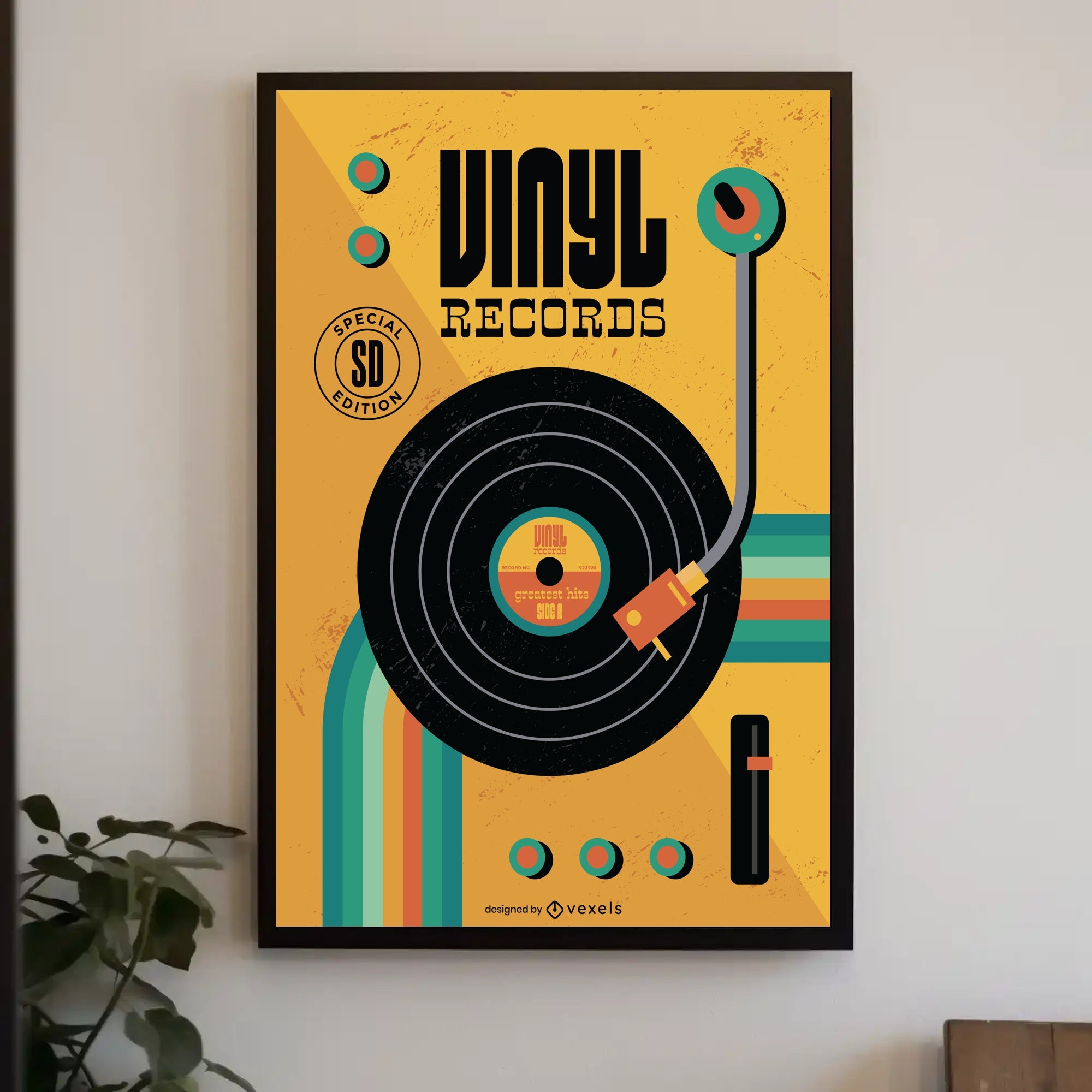 Vinyl Record Special Edition Music or Concert Poster PosterGoat