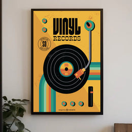 Vinyl Record Special Edition Music or Concert Poster PosterGoat