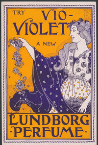 Vio-Violet Art Nouveau Perfume Advertisement Poster PosterGoat