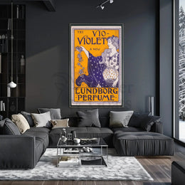 Vio-Violet Art Nouveau Perfume Advertisement Poster PosterGoat