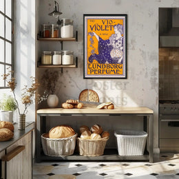 Vio-Violet Art Nouveau Perfume Advertisement Poster PosterGoat