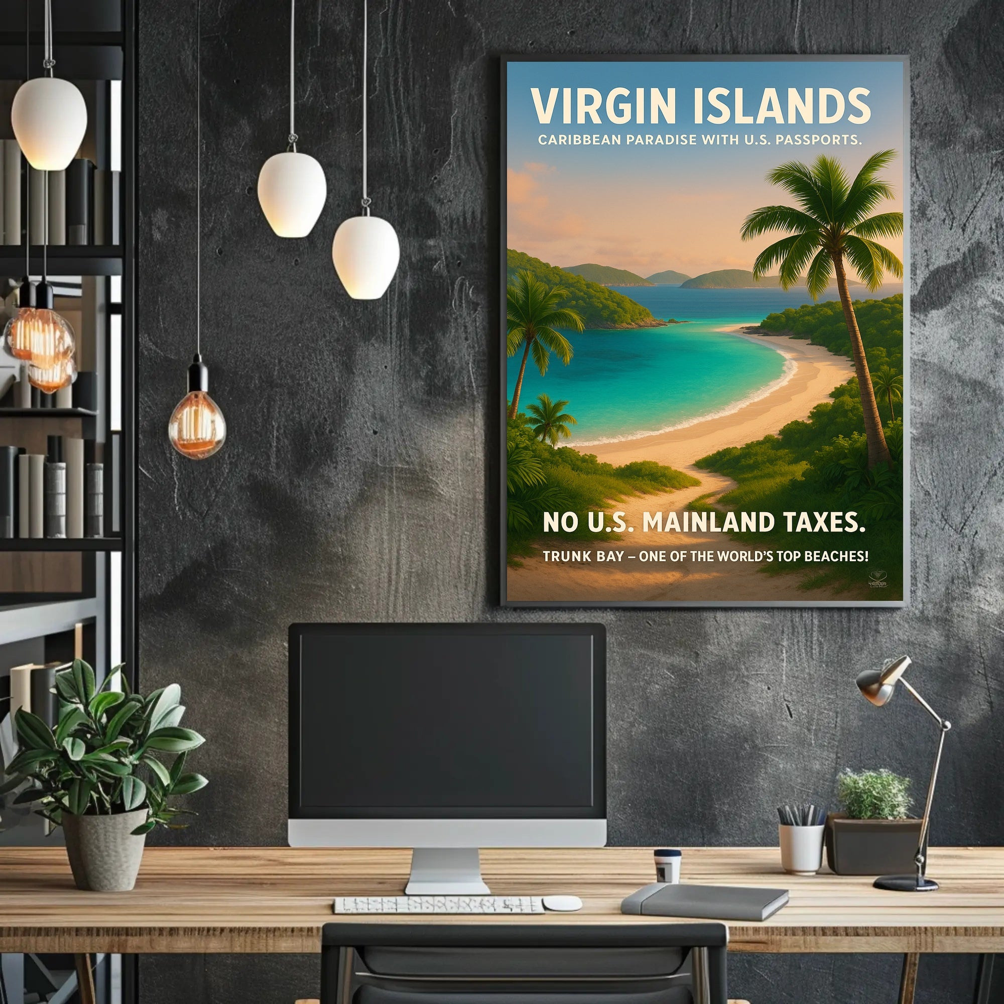 Virgin Islands Caribbean Paradise Poster PosterGoat