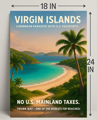 Virgin Islands Caribbean Paradise Poster PosterGoat