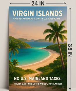 Virgin Islands Caribbean Paradise Poster PosterGoat