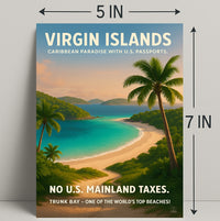 Virgin Islands Caribbean Paradise Poster PosterGoat