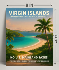 Virgin Islands Caribbean Paradise Poster PosterGoat