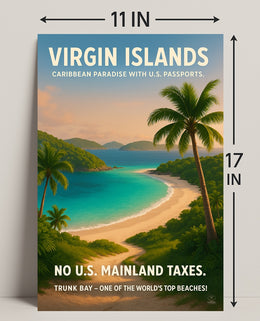 Virgin Islands Caribbean Paradise Poster PosterGoat