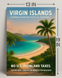 Virgin Islands Caribbean Paradise Poster PosterGoat