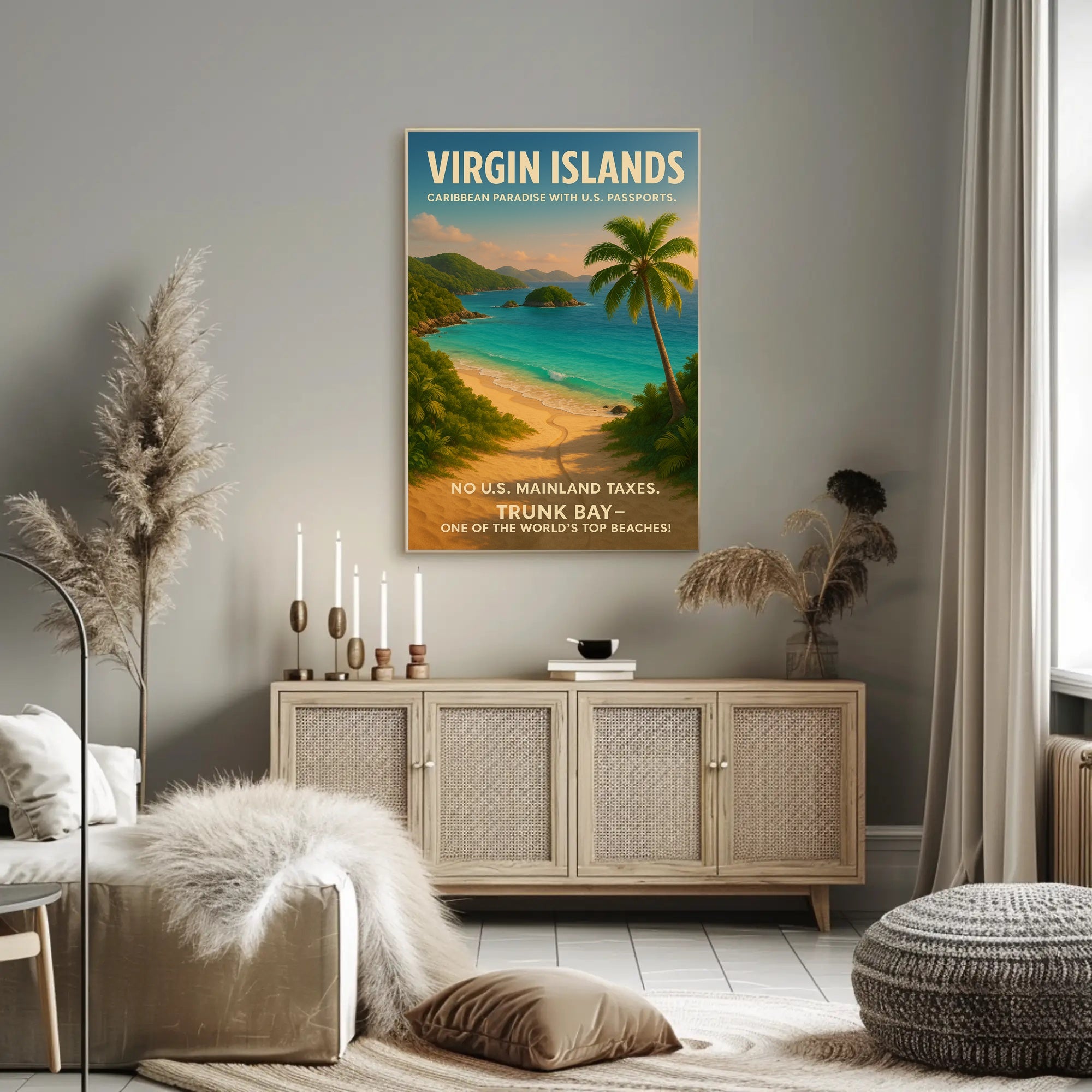 Virgin Islands Caribbean Paradise Poster PosterGoat