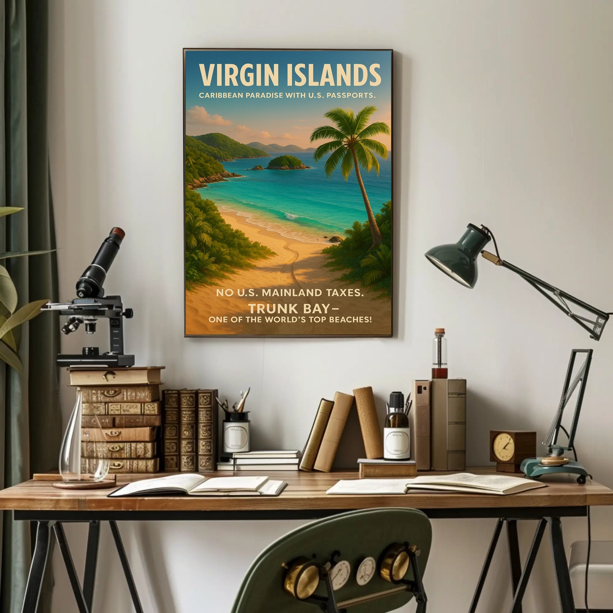 Virgin Islands Caribbean Paradise Poster PosterGoat