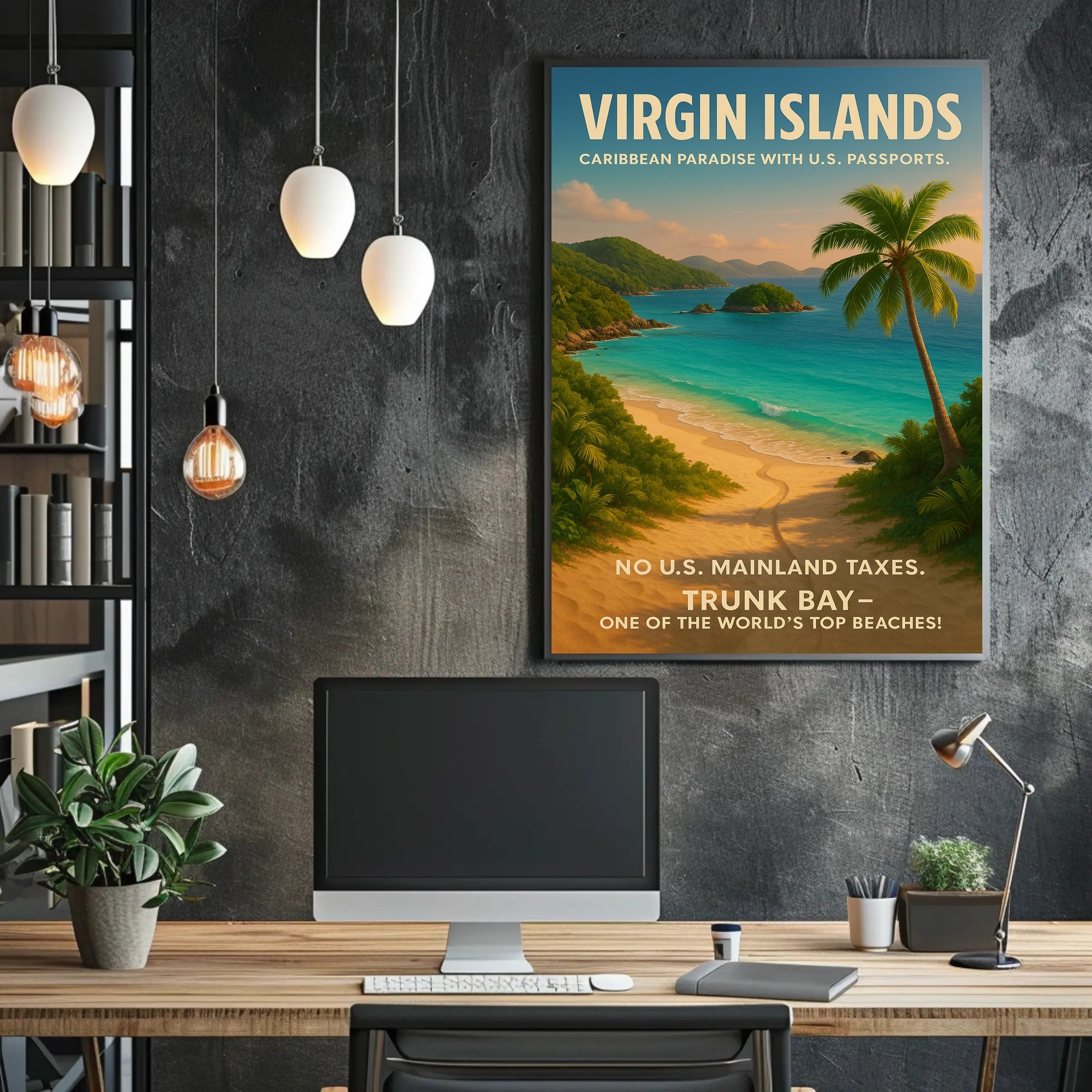 Virgin Islands Caribbean Paradise Poster PosterGoat