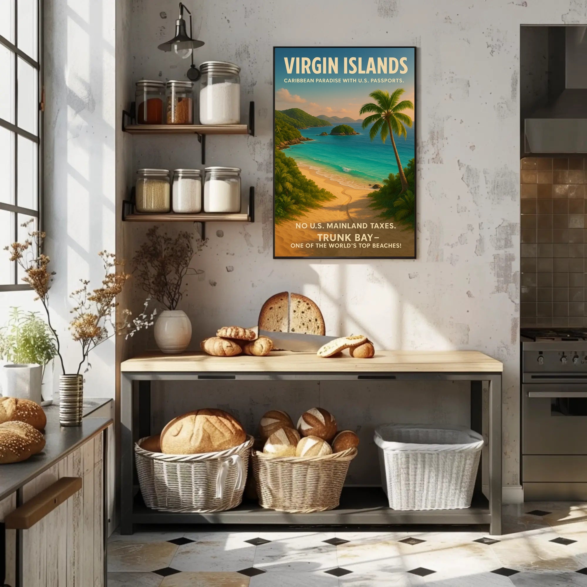 Virgin Islands Caribbean Paradise Poster PosterGoat