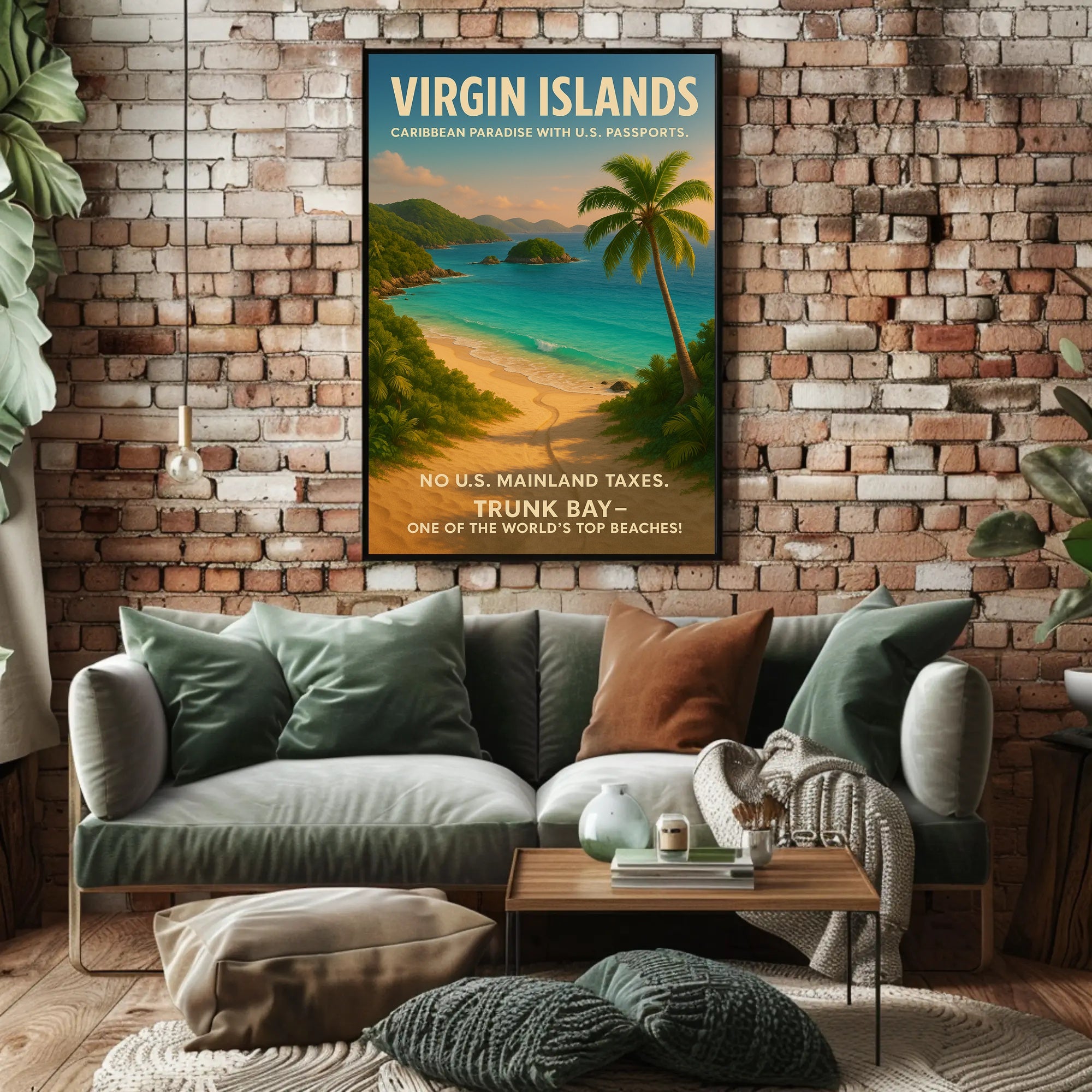 Virgin Islands Caribbean Paradise Poster PosterGoat