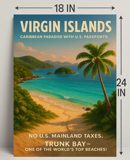 Virgin Islands Caribbean Paradise Poster PosterGoat