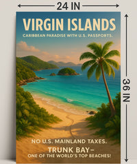 Virgin Islands Caribbean Paradise Poster PosterGoat