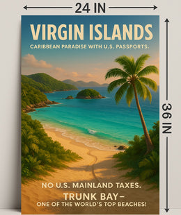 Virgin Islands Caribbean Paradise Poster PosterGoat