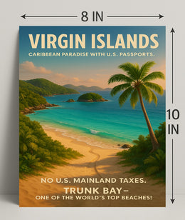 Virgin Islands Caribbean Paradise Poster PosterGoat
