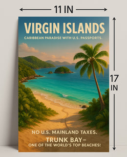 Virgin Islands Caribbean Paradise Poster PosterGoat