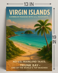 Virgin Islands Caribbean Paradise Poster PosterGoat
