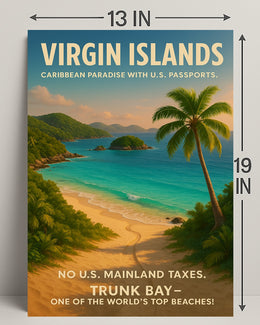 Virgin Islands Caribbean Paradise Poster PosterGoat