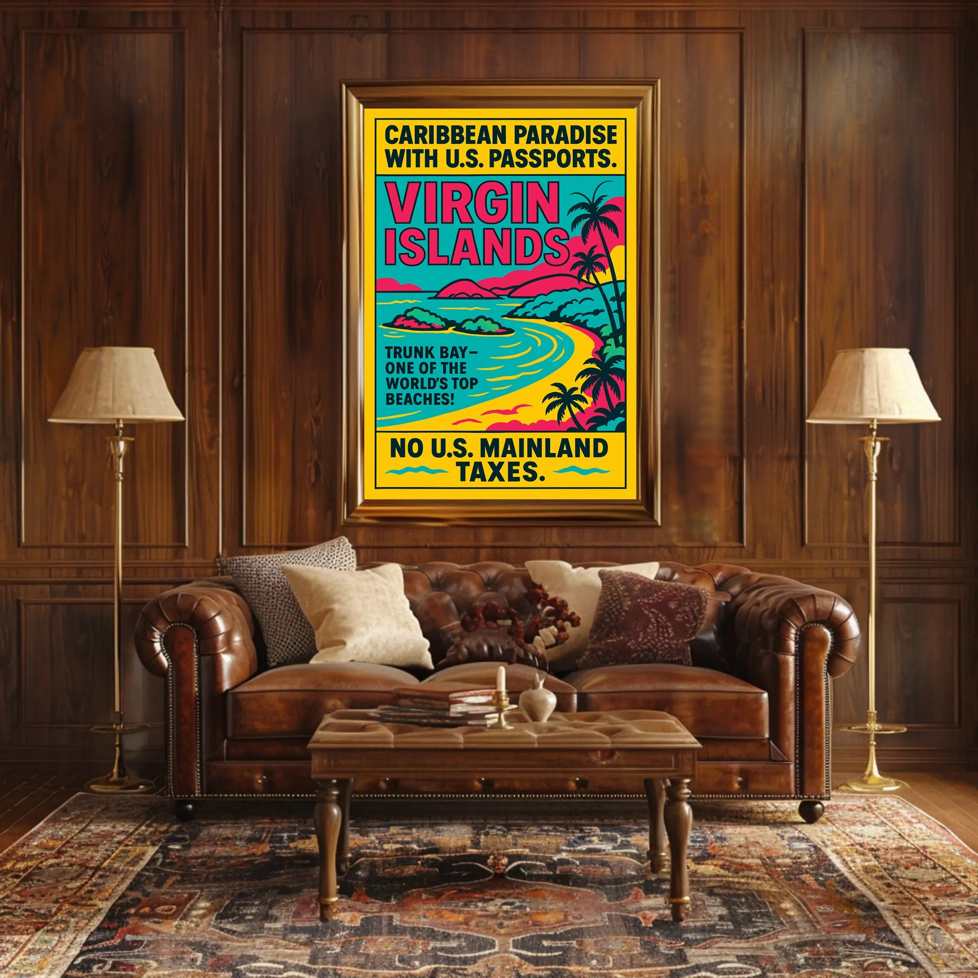 Virgin Islands Caribbean Paradise Poster PosterGoat