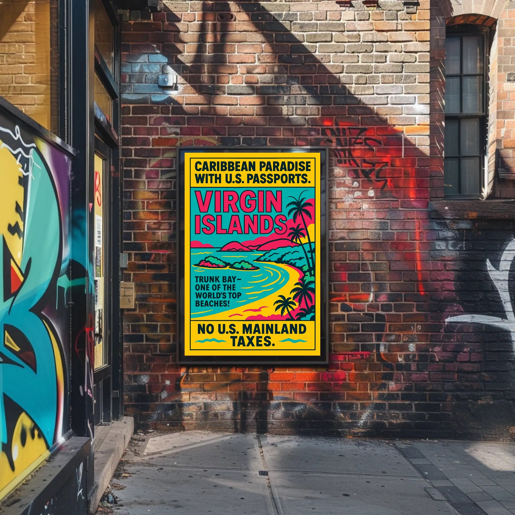 Virgin Islands Caribbean Paradise Poster PosterGoat