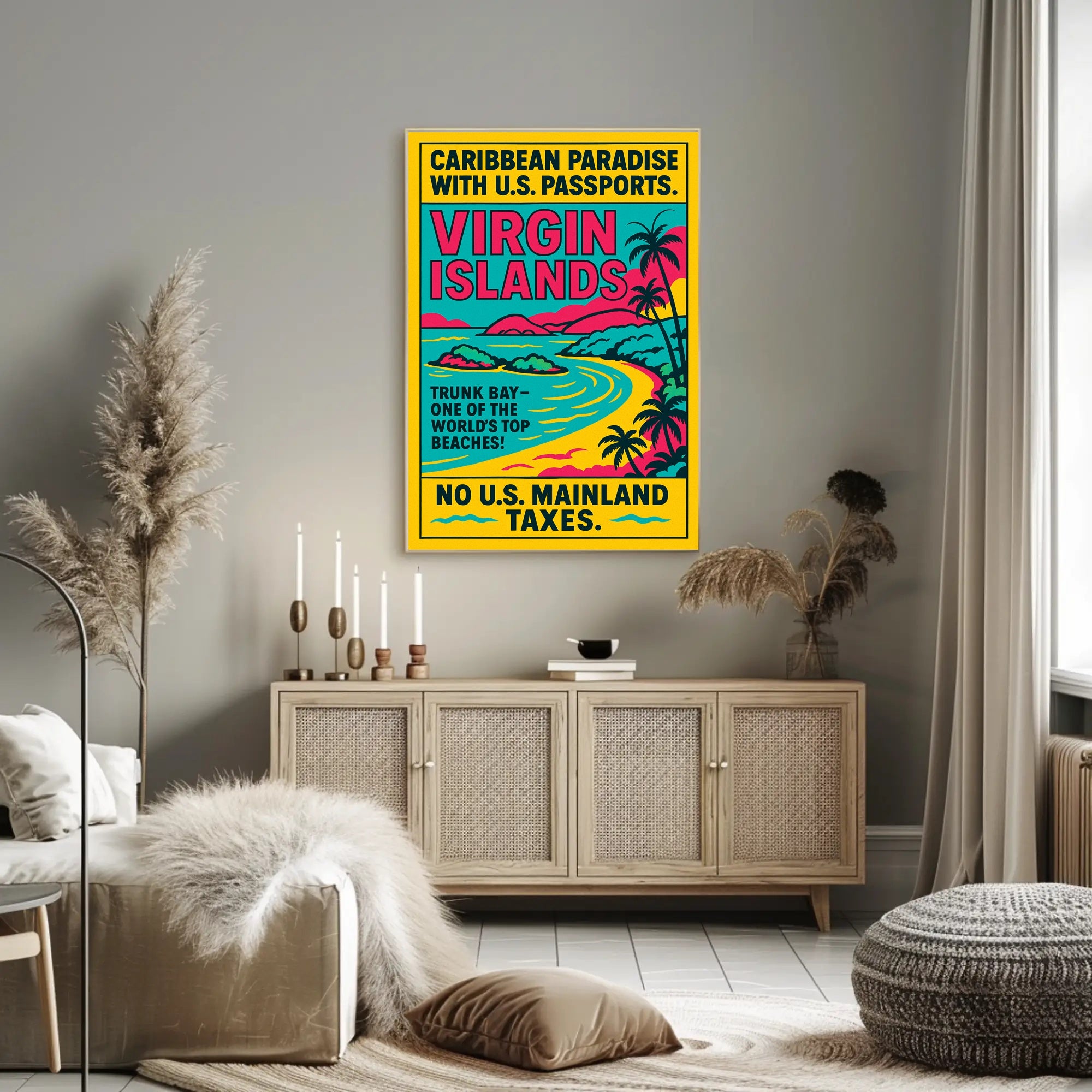 Virgin Islands Caribbean Paradise Poster PosterGoat