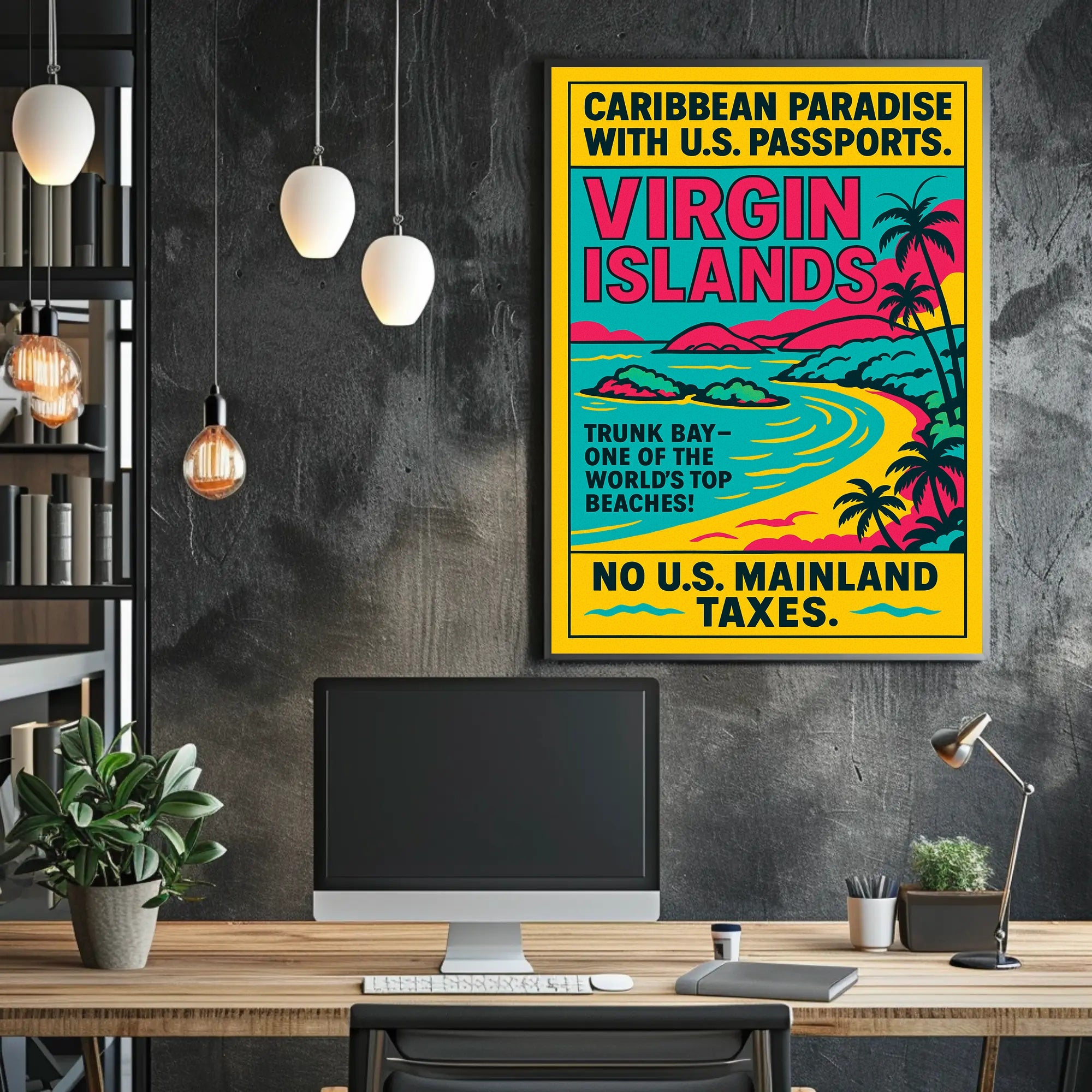 Virgin Islands Caribbean Paradise Poster PosterGoat