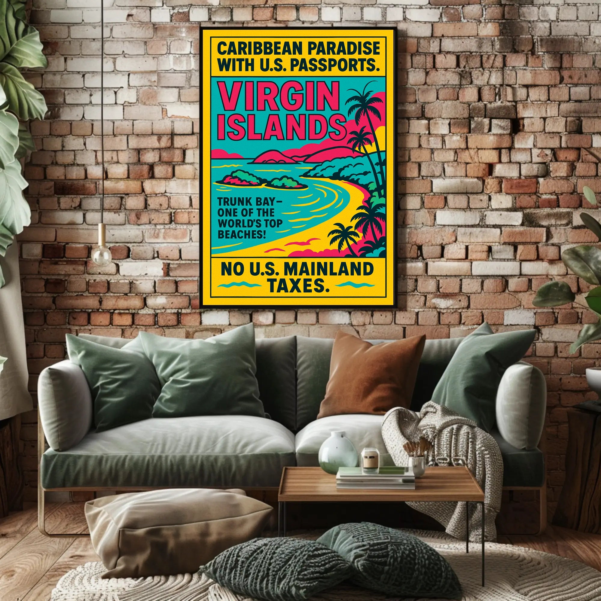 Virgin Islands Caribbean Paradise Poster PosterGoat