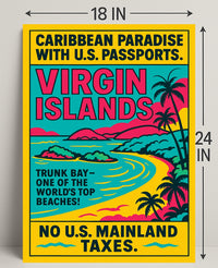 Virgin Islands Caribbean Paradise Poster PosterGoat