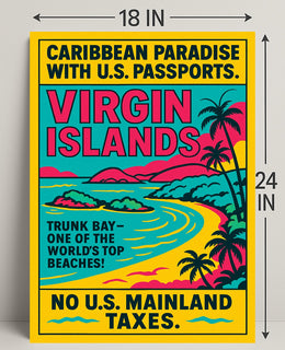 Virgin Islands Caribbean Paradise Poster PosterGoat